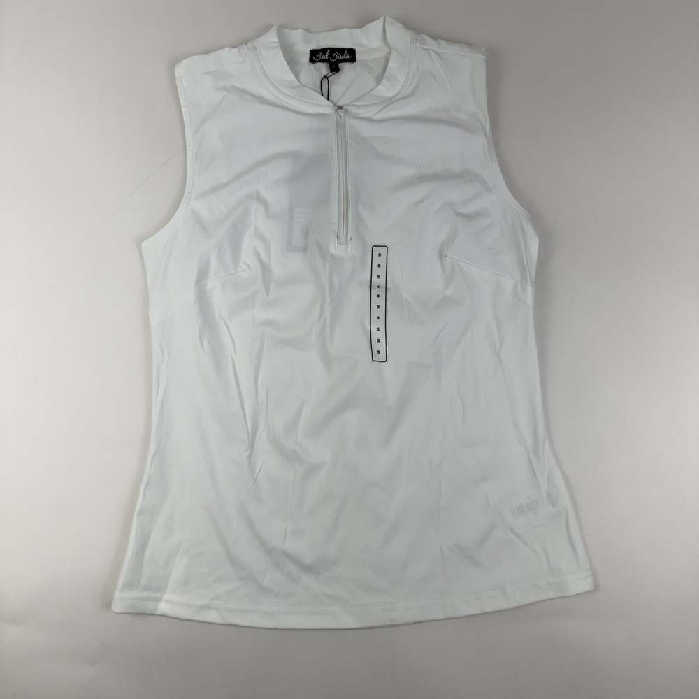 New Womens Bad Birdie Blade Sleeveless White Casual Golf Vest Size Small NWT